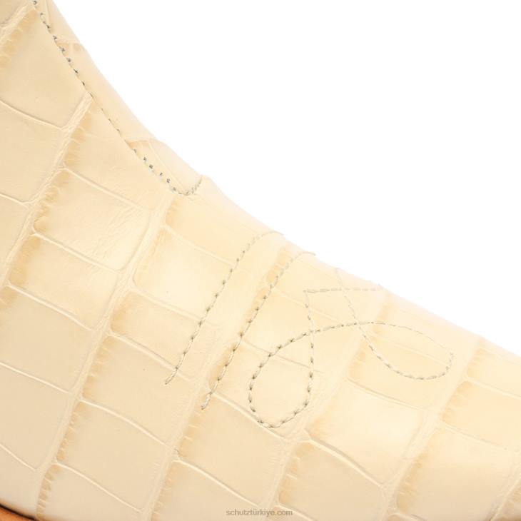 Schutz N42F157briani timsah kabartmalı deri patik yumurta kabuğu