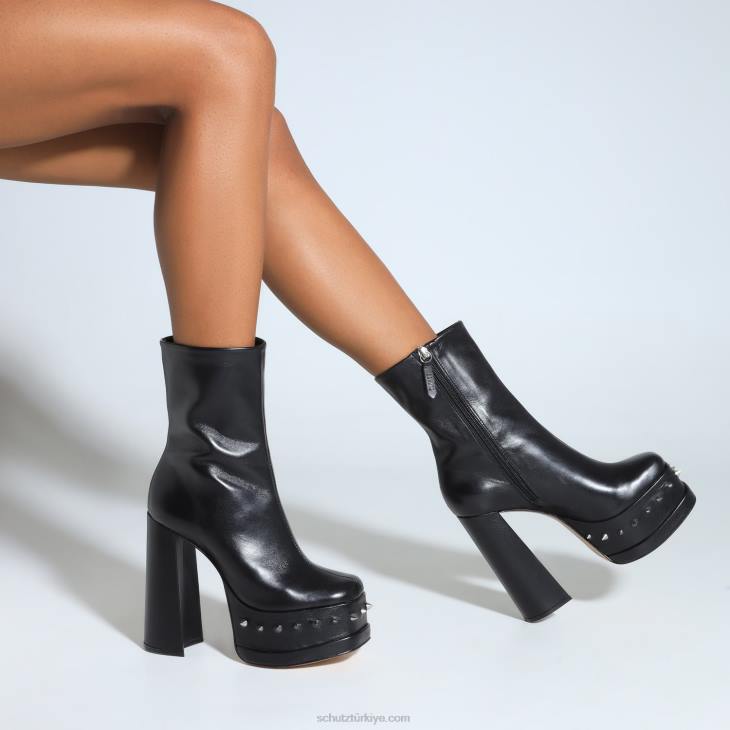 Schutz N42F174selene günlük Çıtçıtlı patik siyah