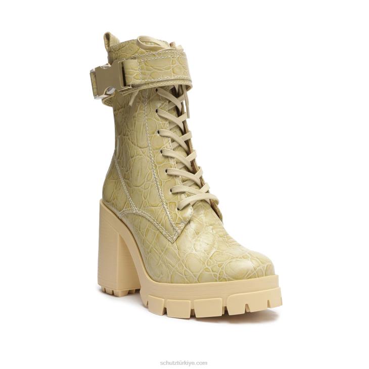 Schutz N42F181roslyn tokalı deri patik badem tutkunu