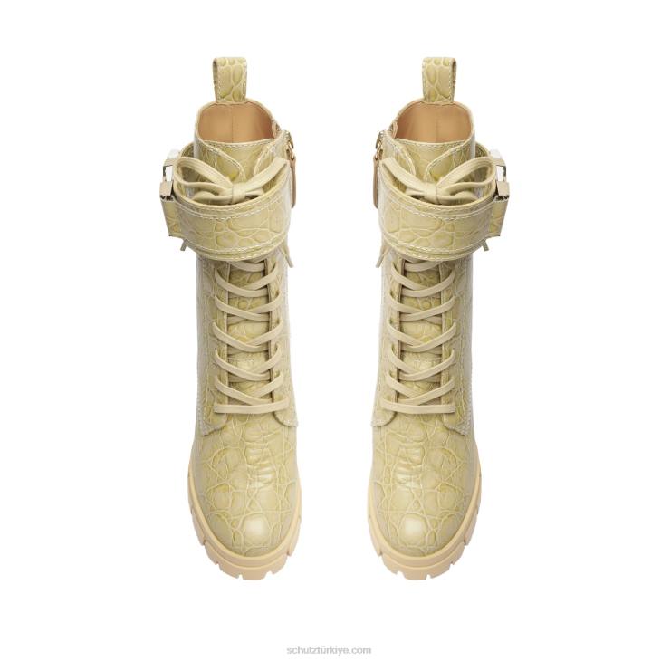 Schutz N42F181roslyn tokalı deri patik badem tutkunu