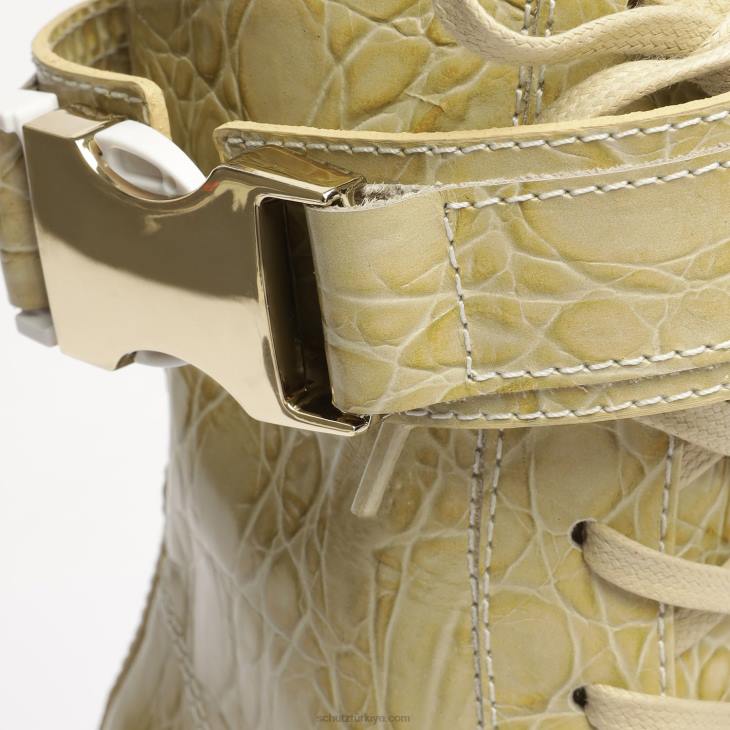 Schutz N42F181roslyn tokalı deri patik badem tutkunu