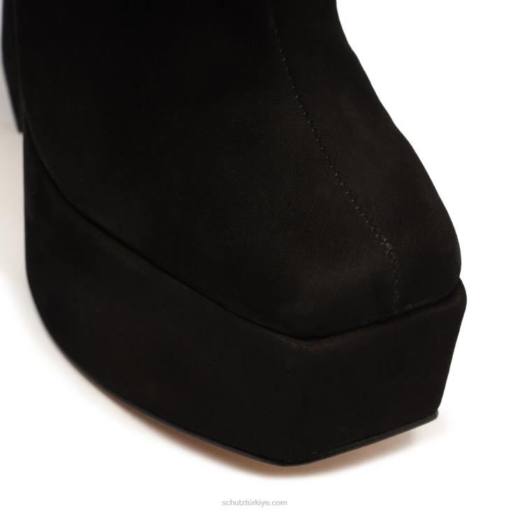 Schutz N42F182dolores platform nubuk patik siyah