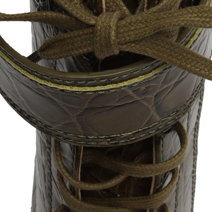 Schutz N42F183roslyn tokalı deri patik askeri yeşil