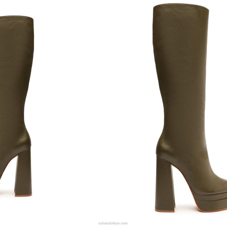 Schutz N42F674elysee up deri çizme askeri yeşil