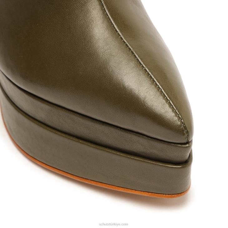 Schutz N42F674elysee up deri çizme askeri yeşil
