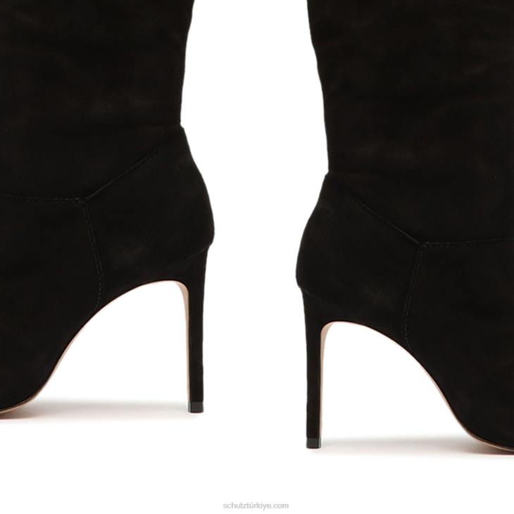 Schutz N42F729ashlee diz üstü süet çizme siyah