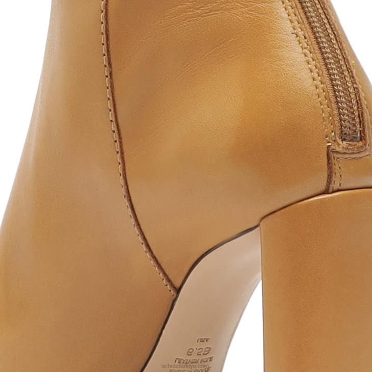 Schutz N42F744etienne deri çizme çıplak karamel