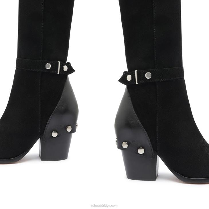 Schutz N42F756rianne süet çizme siyah