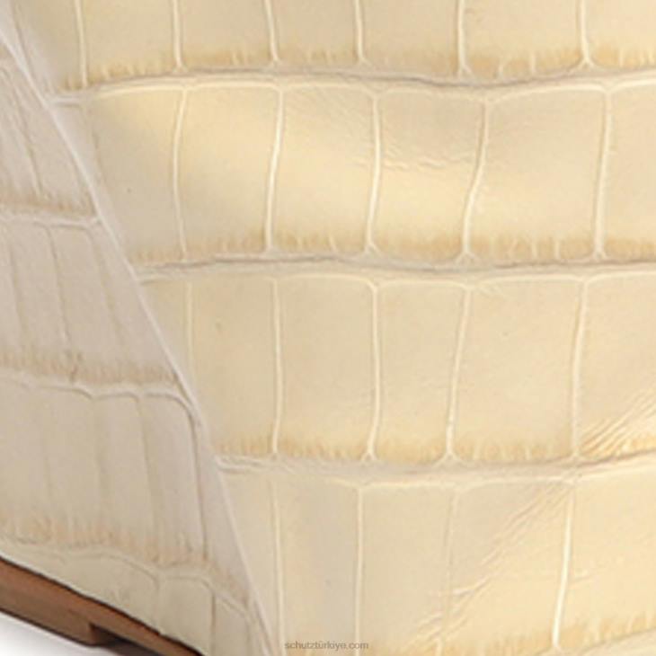 Schutz N42F757asya up timsah kabartmalı deri çizme yumurta kabuğu