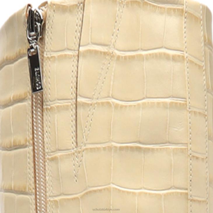 Schutz N42F757asya up timsah kabartmalı deri çizme yumurta kabuğu