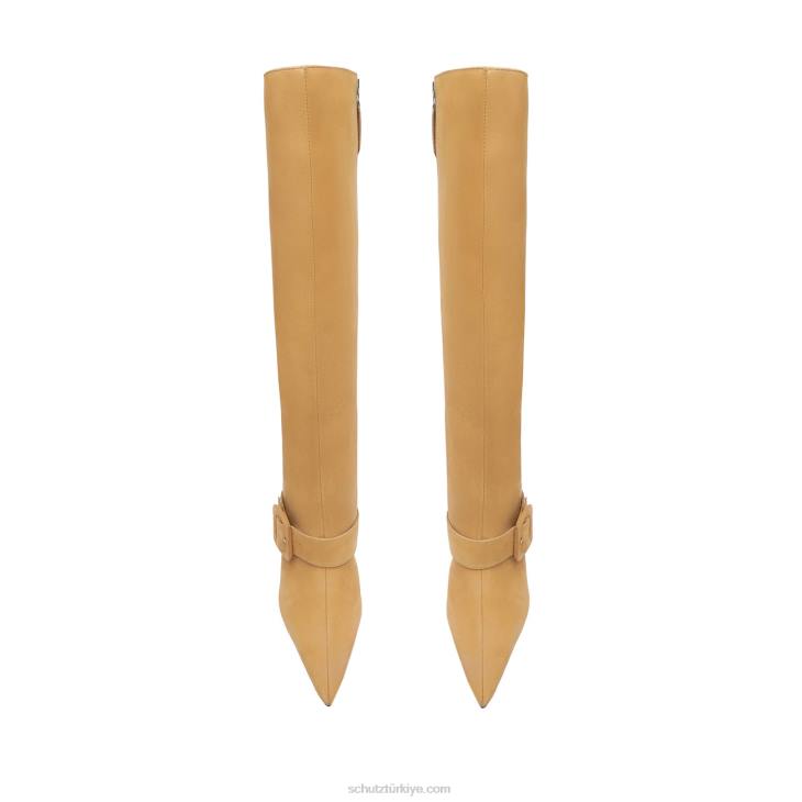 Schutz N42F758mantis nubuk çizme çıplak karamel