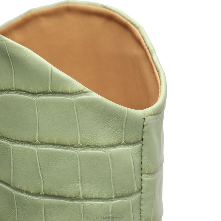 Schutz N42F767maryana timsah kabartmalı deri çizme adaçayı