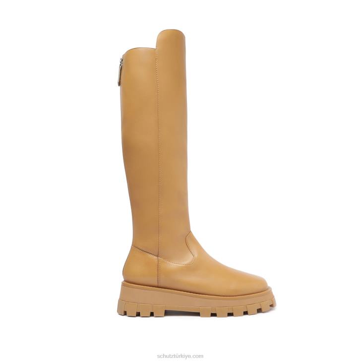 Schutz N42F770bahçıvan deri çizme çıplak karamel
