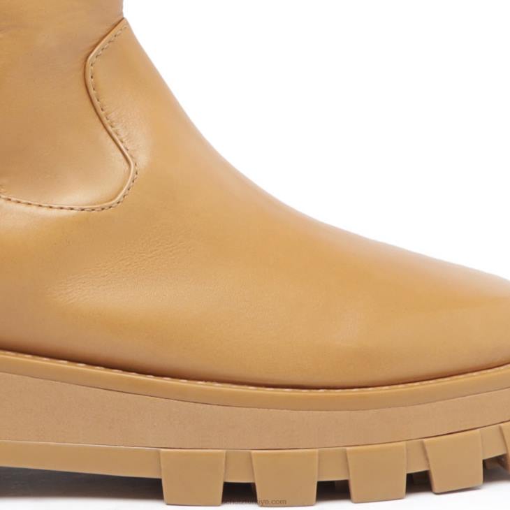 Schutz N42F770bahçıvan deri çizme çıplak karamel