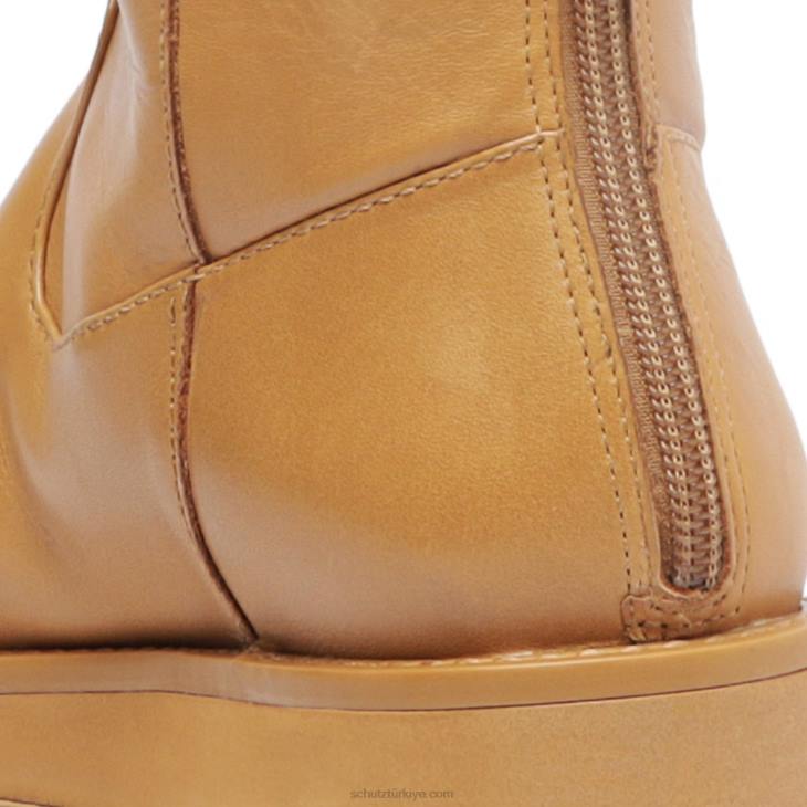 Schutz N42F770bahçıvan deri çizme çıplak karamel