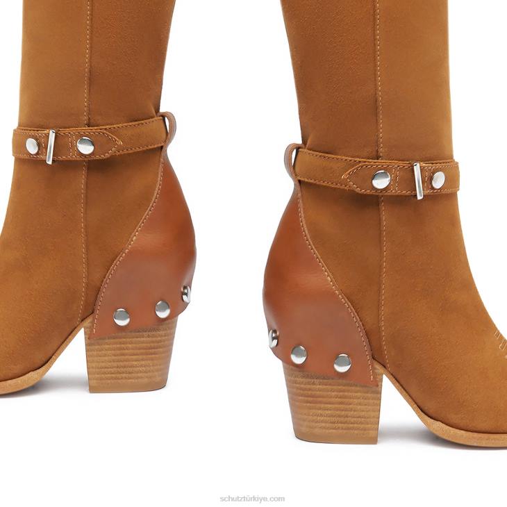Schutz N42F771rianne süet çizme kahverengi