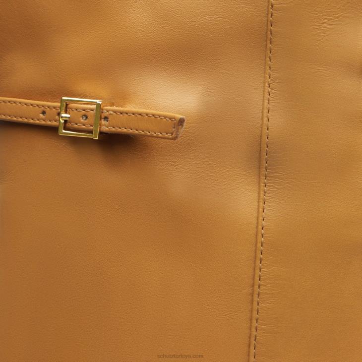 Schutz N42F775austine deri çizme çıplak karamel