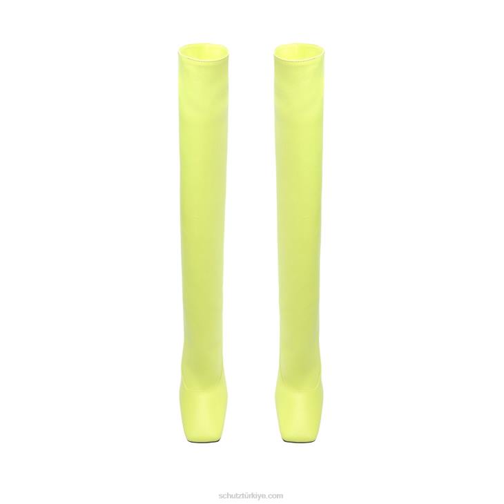 Schutz N42F781hadid napa deri çizme taze limon