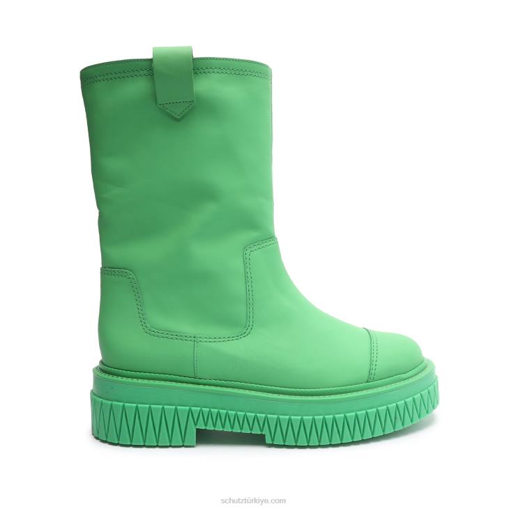 Schutz N42F784jacy deri çizme gianni yeşili