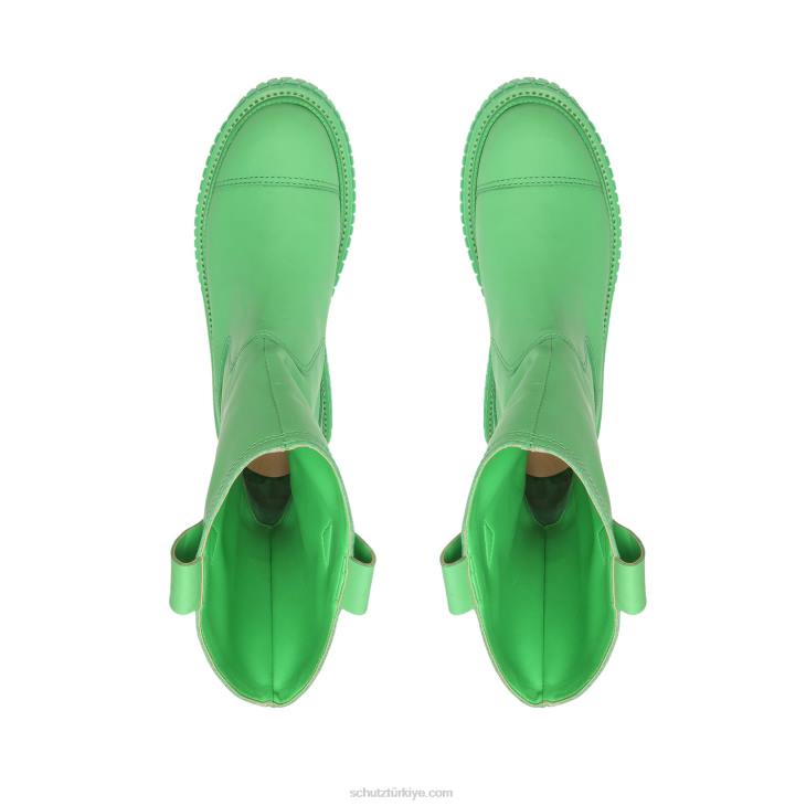 Schutz N42F784jacy deri çizme gianni yeşili