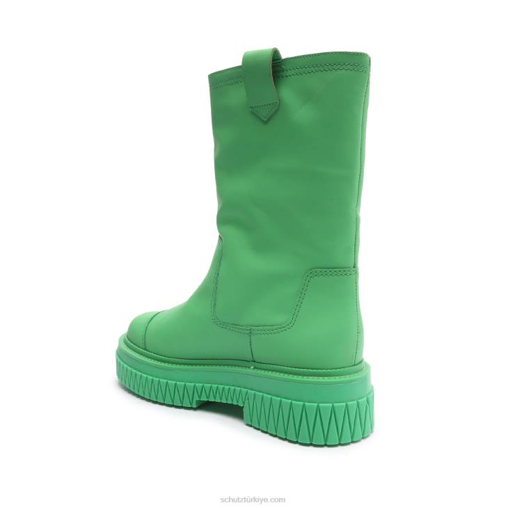 Schutz N42F784jacy deri çizme gianni yeşili
