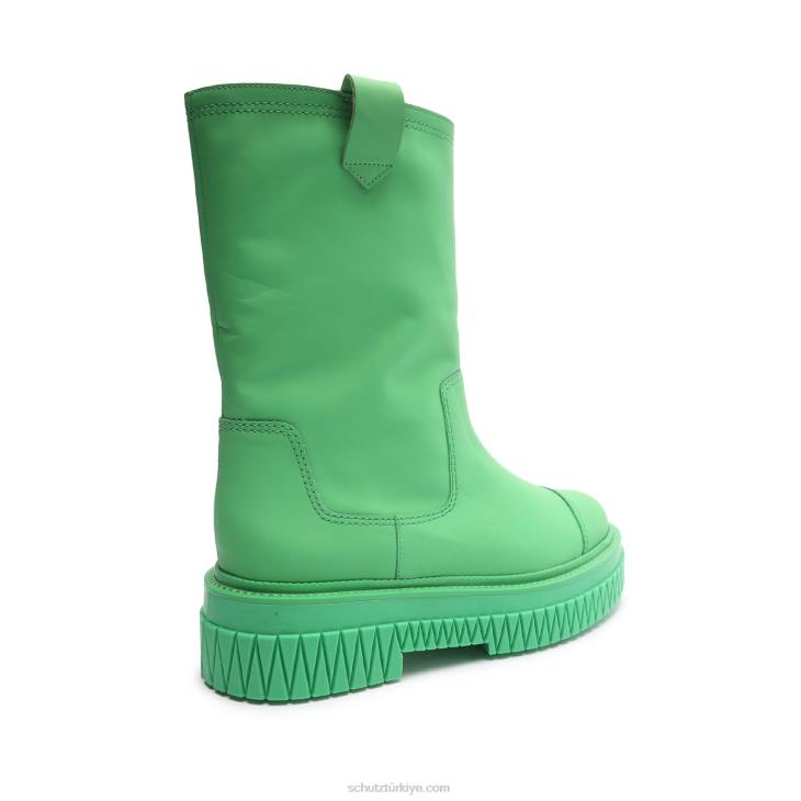 Schutz N42F784jacy deri çizme gianni yeşili