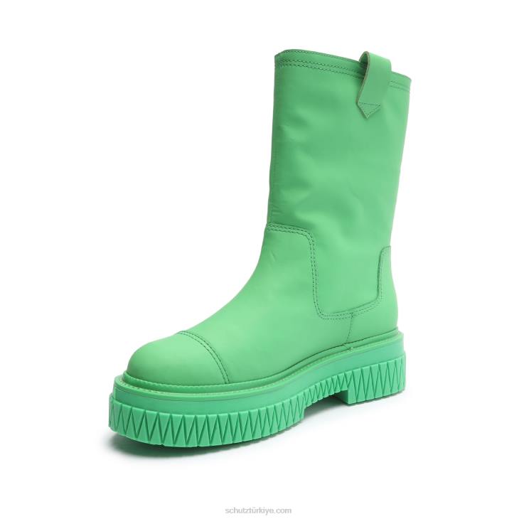 Schutz N42F784jacy deri çizme gianni yeşili