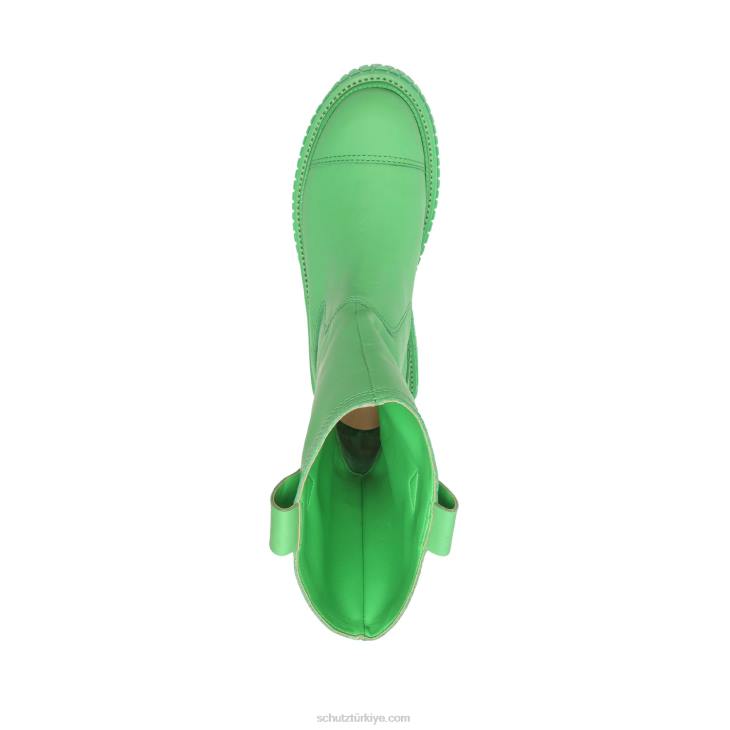 Schutz N42F784jacy deri çizme gianni yeşili