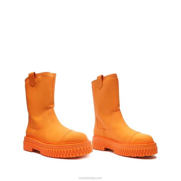 Schutz N42F785jacy deri çizme parlak mandalina
