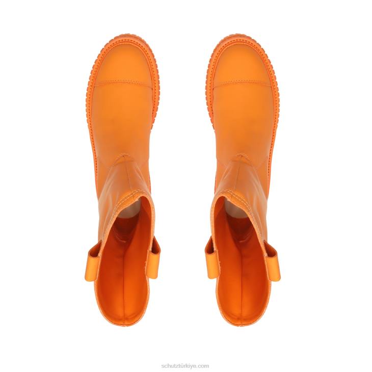 Schutz N42F785jacy deri çizme parlak mandalina