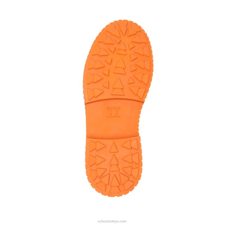 Schutz N42F785jacy deri çizme parlak mandalina