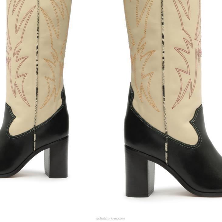 Schutz N42F793maryana blok gündelik batı atanado birinci sınıf deri çizme siyah