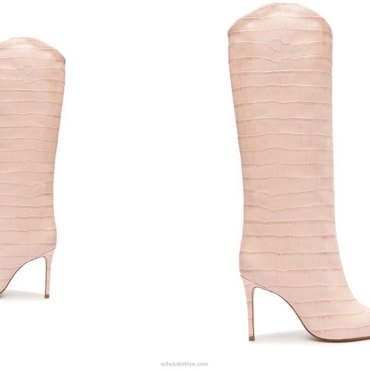 Schutz N42F795maryana timsah kabartmalı deri çizme kızarmak