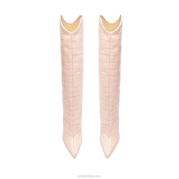 Schutz N42F795maryana timsah kabartmalı deri çizme kızarmak