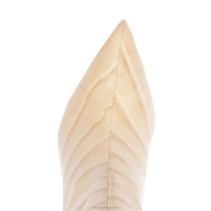 Schutz N42F803maryana timsah kabartmalı deri çizme kum