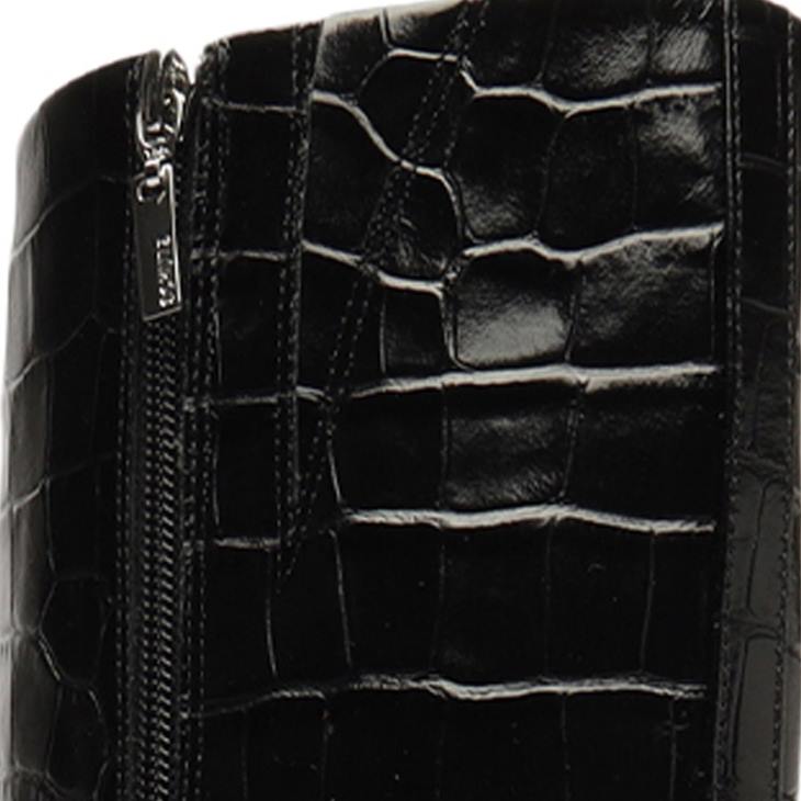 Schutz N42F804asya up timsah kabartmalı deri çizme siyah