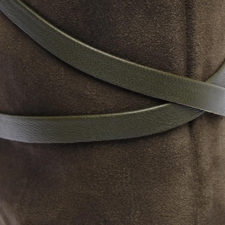 Schutz N42F816maryana dantel inek süet çizme askeri yeşil