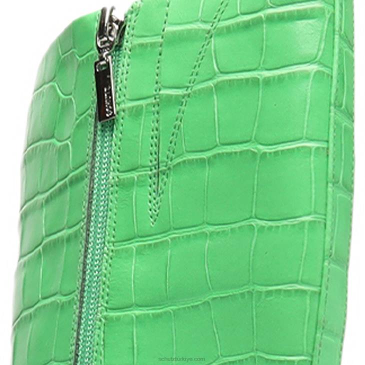 Schutz N42F826asya up timsah kabartmalı deri çizme gianni yeşili