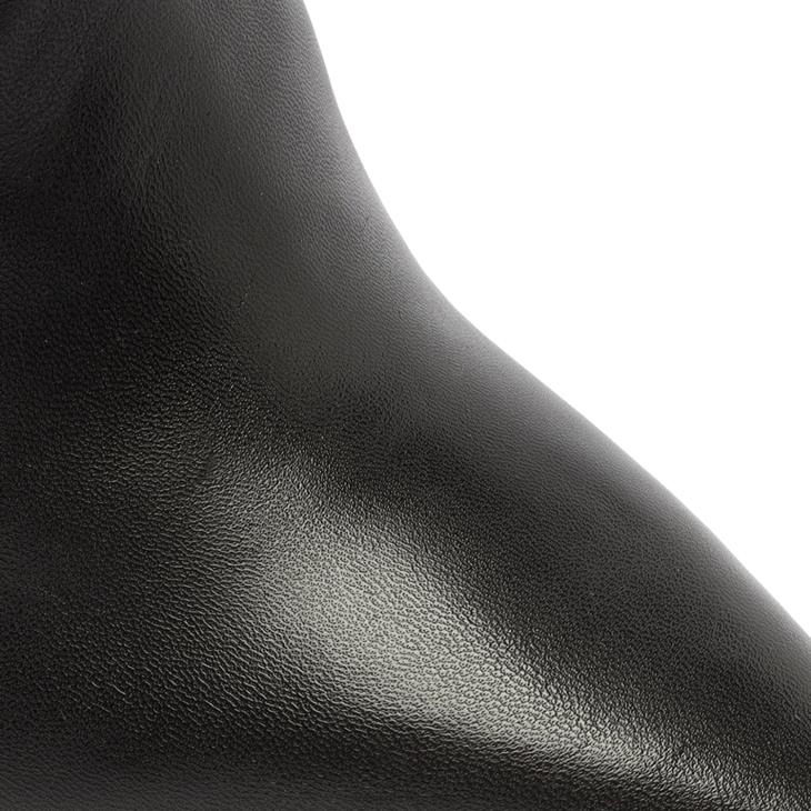 Schutz N42F834ashlee pin topuk napa deri bootie siyah