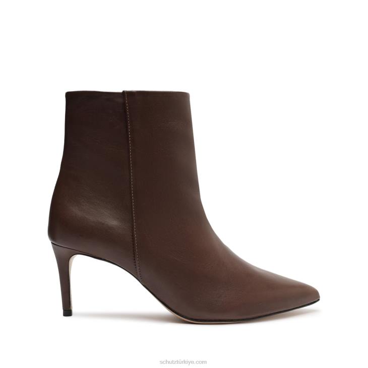 Schutz N42F843mikki orta deri patik bitter çikolata