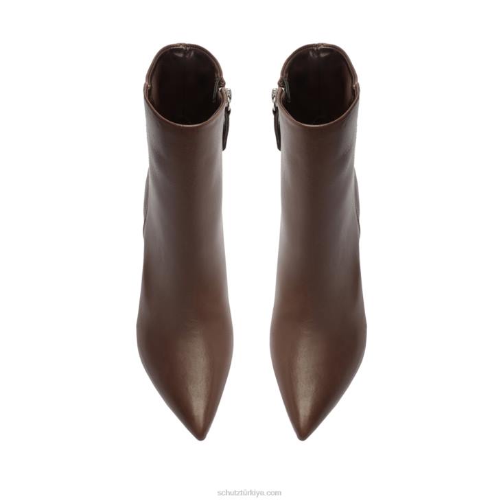 Schutz N42F843mikki orta deri patik bitter çikolata