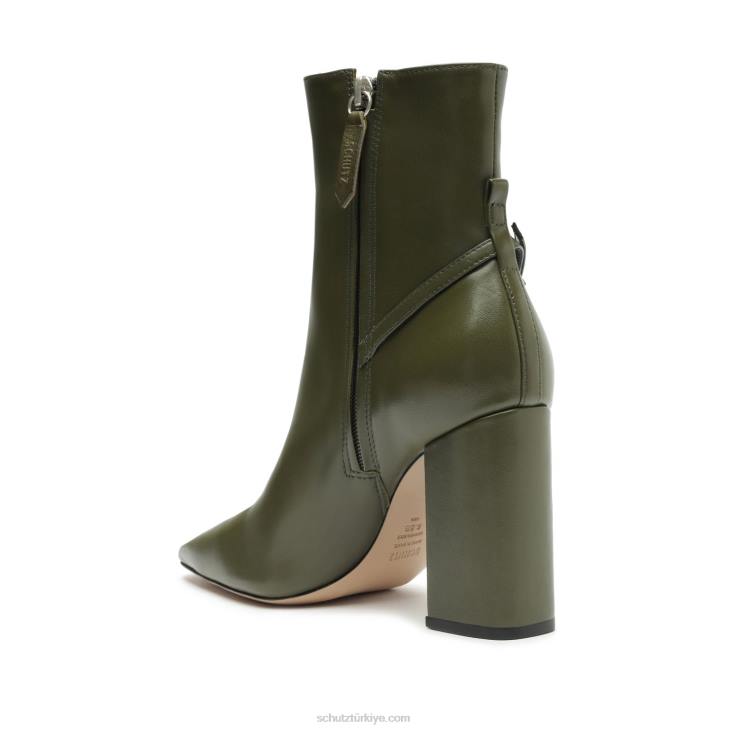 Schutz N42F855christine nappa deri patik askeri yeşil