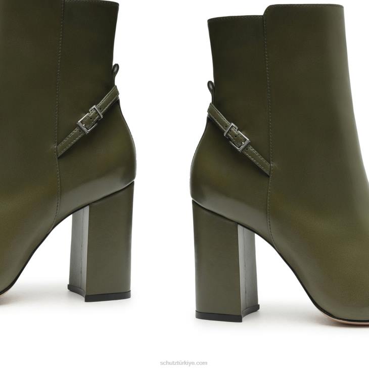 Schutz N42F855christine nappa deri patik askeri yeşil