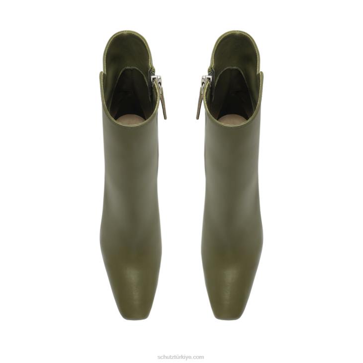 Schutz N42F855christine nappa deri patik askeri yeşil