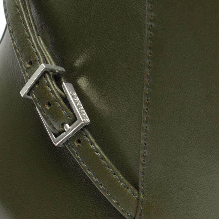 Schutz N42F855christine nappa deri patik askeri yeşil