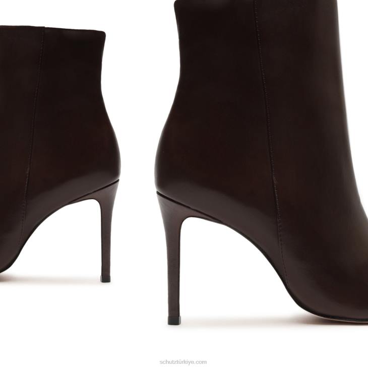 Schutz N42F857mikki deri patik bitter çikolata