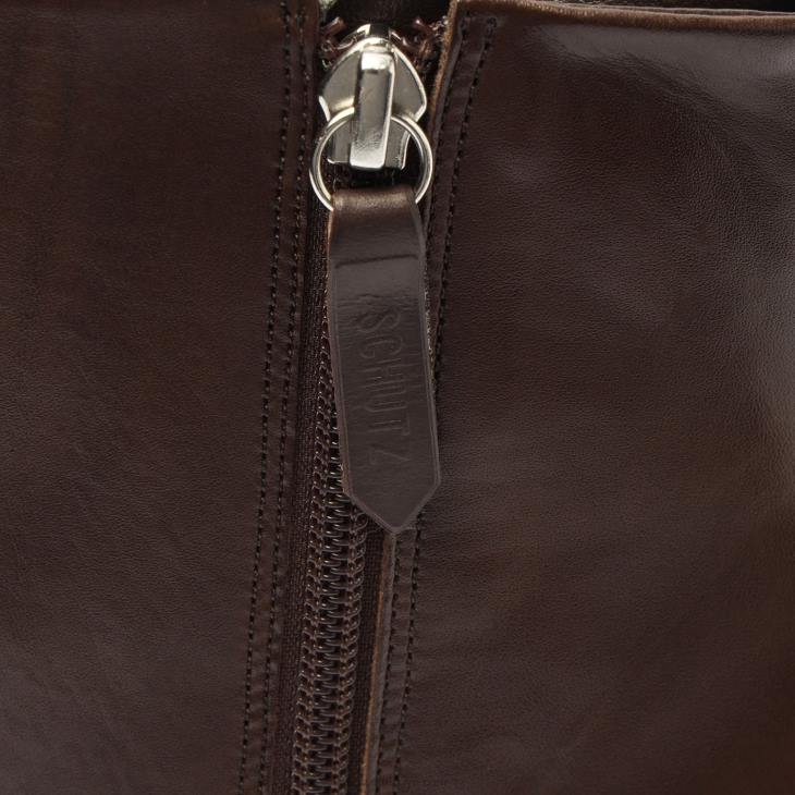 Schutz N42F857mikki deri patik bitter çikolata