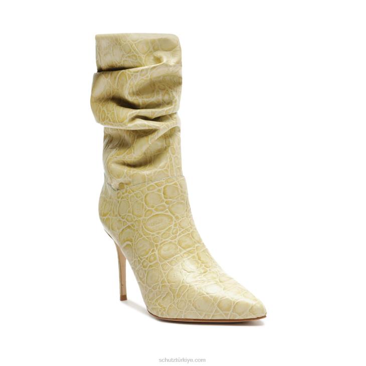 Schutz N42F861ashlee timsah kabartmalı deri patik badem tutkunu