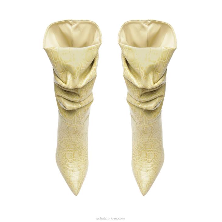 Schutz N42F861ashlee timsah kabartmalı deri patik badem tutkunu