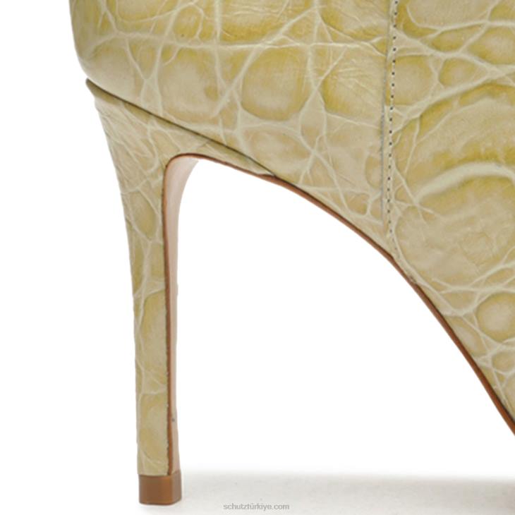 Schutz N42F861ashlee timsah kabartmalı deri patik badem tutkunu